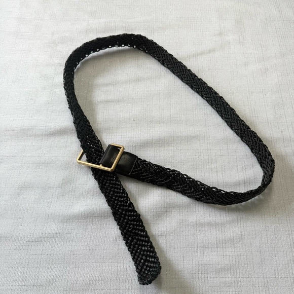 Zadig & Voltaire La Cecilia Obsession Belt Noir OS Braided leather C Buckle main image 4